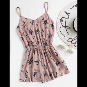 Shein Floral print romper